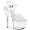 Pleaser - SKY308NRBH Sandale à bride à la cheville, Pole dance chaussures - Chaussures de pole dance - Transparent Product image